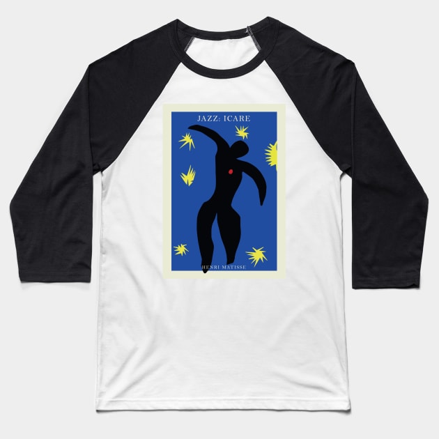 Henri Matisse - Jazz Series: Icarus #35 Baseball T-Shirt by GoodMoreInc